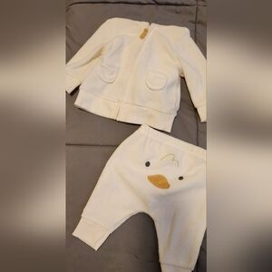 💙3M Cream Baby Set with Duck Design